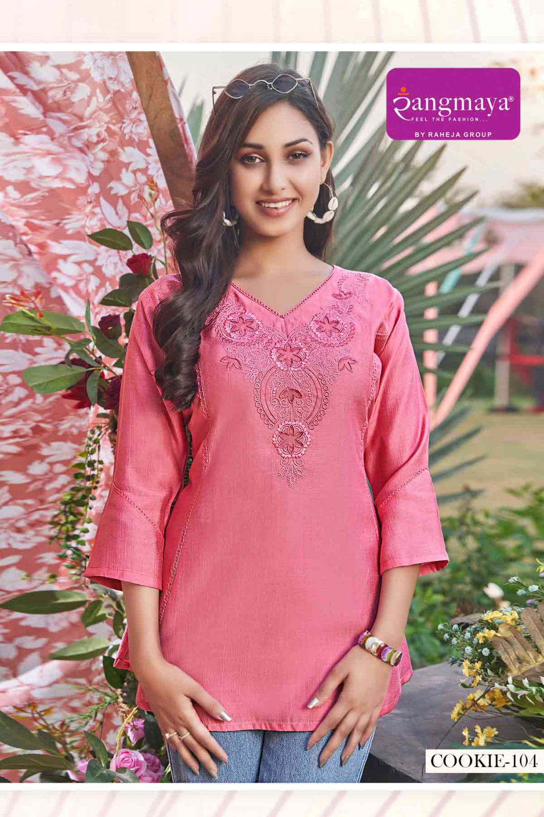 Cookie By Rangmaya Rayon Tunic Ladies Top Wholesale Market In Surat